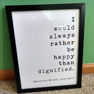 Jane Eyre Book Quote poster 11"x14"